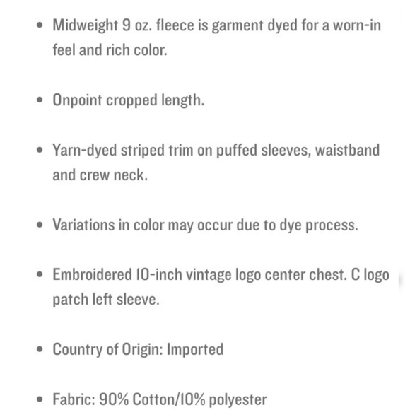 Champion Vintage Wash Crop Sweatshirt - Picture 4 of 7